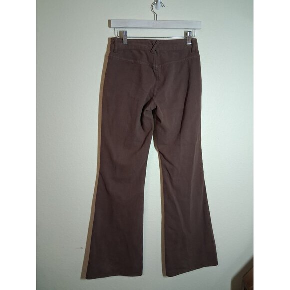 PacSun Denim Jeans Y2K Low Rise Flare Retro 90s Casual Brown Size 24 - Picture 3 of 6